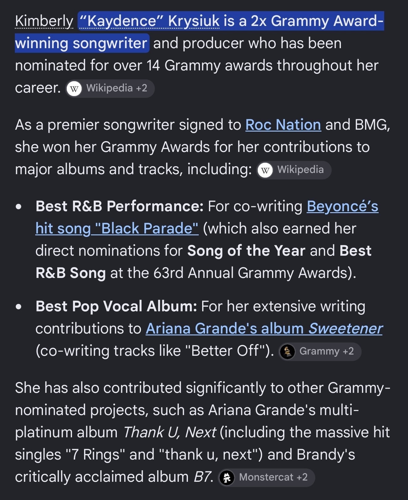 Kim 'Kaydence' Krysiuk — 2x Grammy Award-winning songwriter and producer